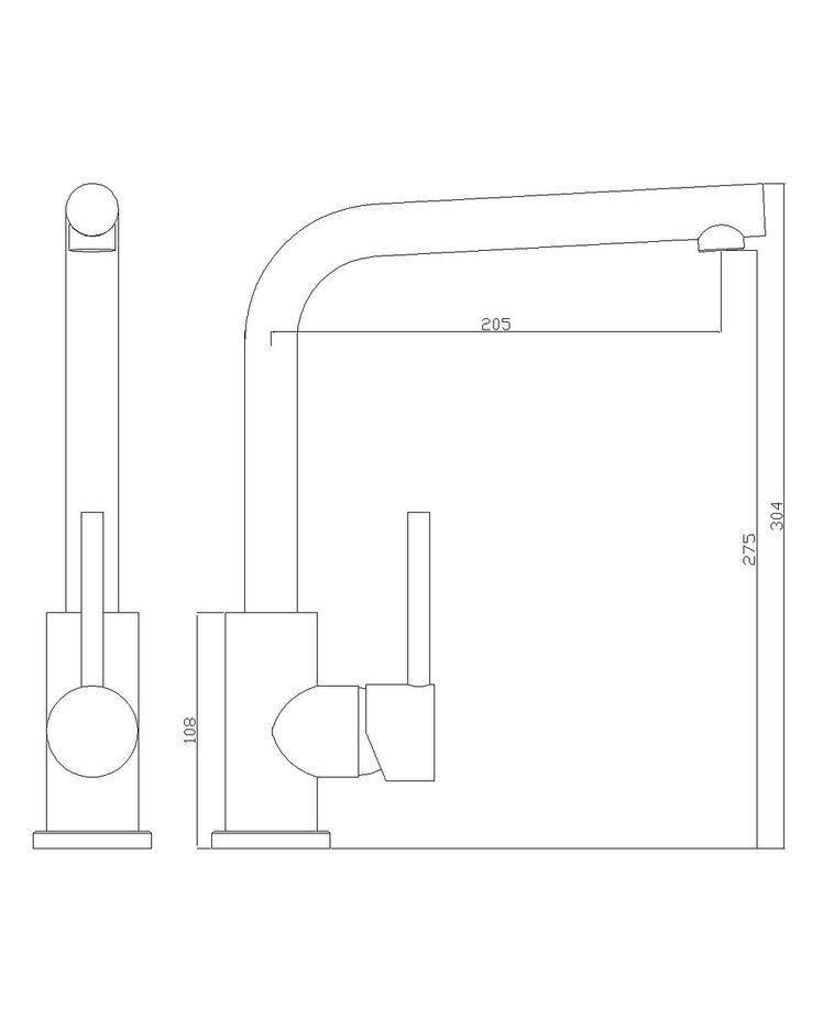 Смеситель Seaman Eco Glasgow SSN-3028 Stylus-SS