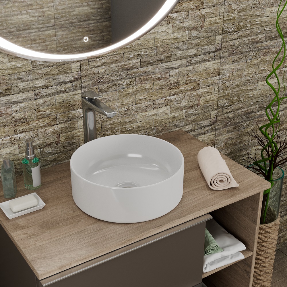 Раковина чаша D&K Matrix DT1391516, белый