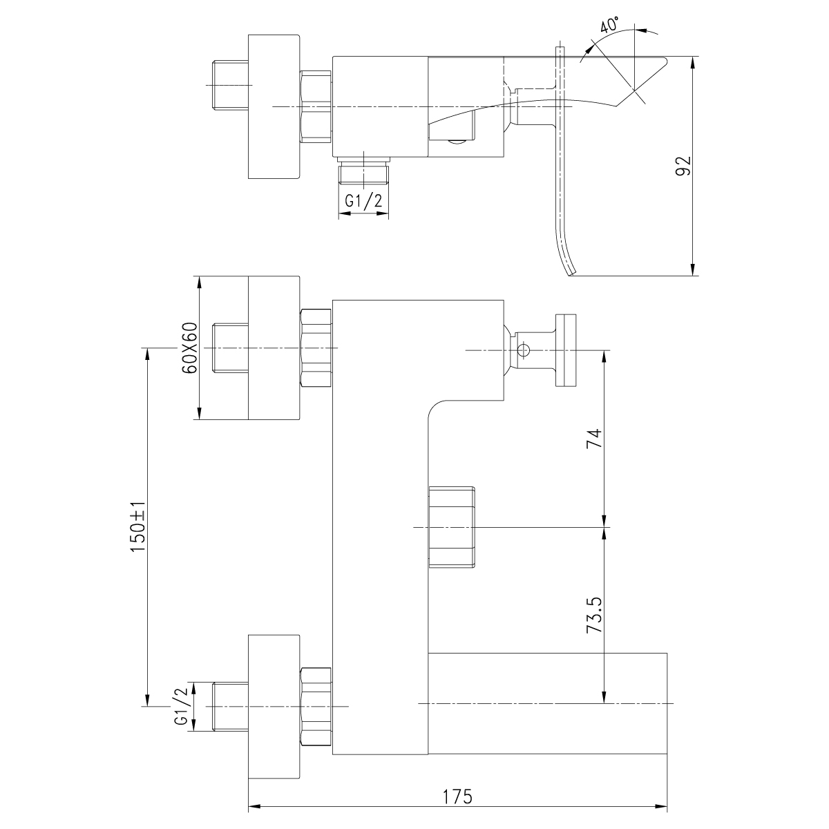 Смеситель Lemark Contest LM5814CW для ванны