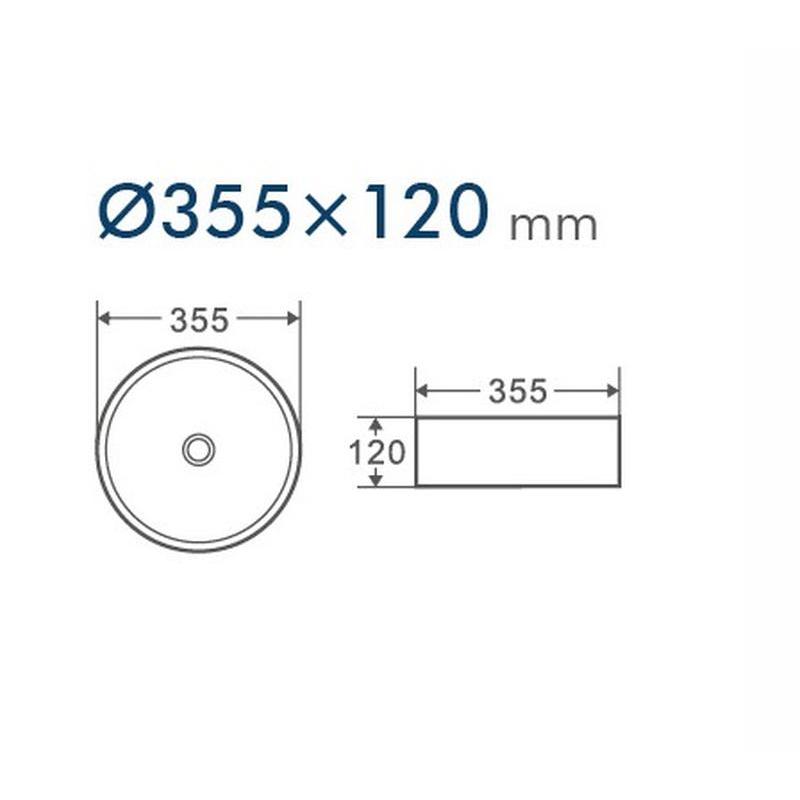 Раковина чаша D&K Matrix DT1391516, белый