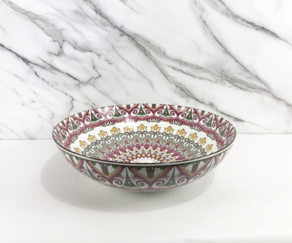 Раковина чаша Bronze de Luxe Nafisa 6008, разноцветная