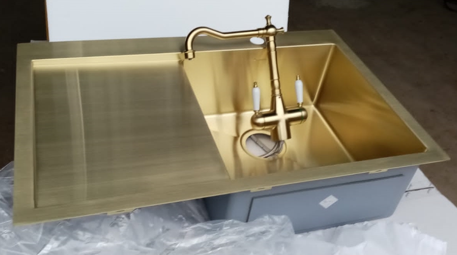 Смеситель Seaman Visconti SSL-7517-Light Gold светлое золото