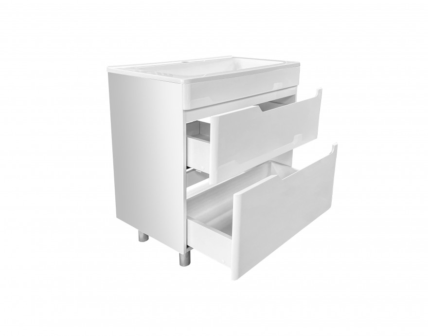 Комплект мебели ESTET Kare Luxe 800х450 напольный 2 ящика (ШхГхВ) 798х446х860