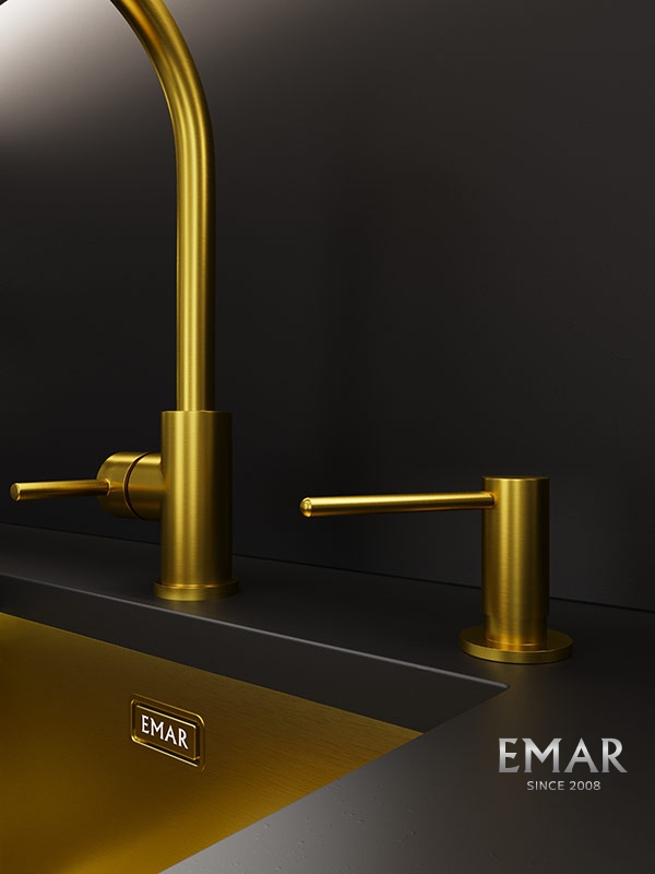 Дозатор EMAR ЕД-405D.PVD Golden бронза/золото