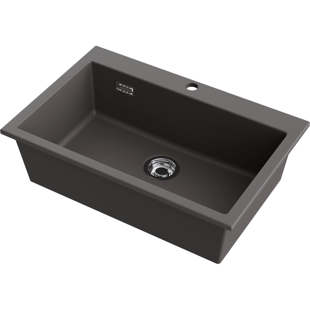 Мойка Omoikiri Omishima 76-SG Matt Natceramic, серый камень (stone grey), арт. 4997553
