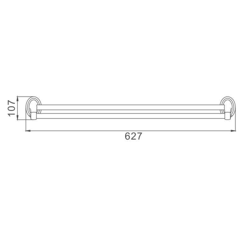 Полотенцедержатель Haiba HB1509, хром