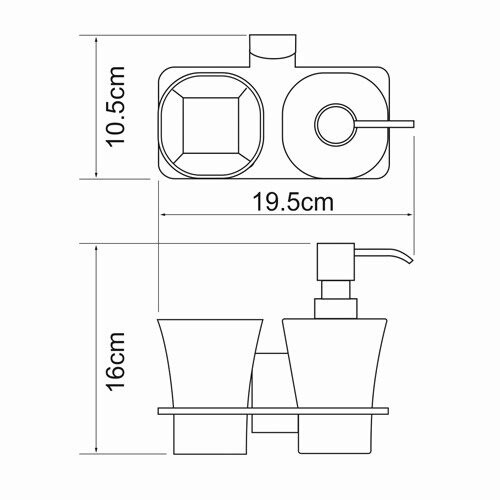 Стакан/дозатор WasserKraft 5289