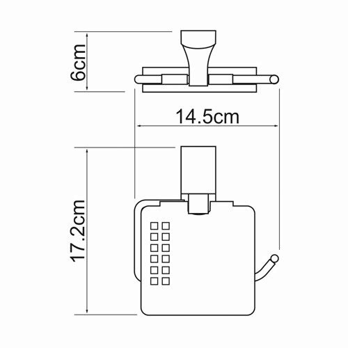 WasserKRAFT Leine K-5025 Держатель туалетной бумаги