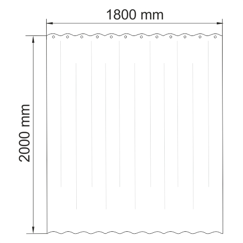 WasserKraft Glan SC-51101 Шторка для ванной