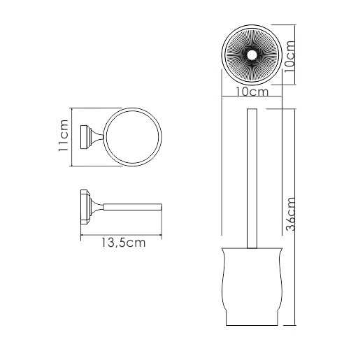 Щетка для унитаза WasserKraft 24127