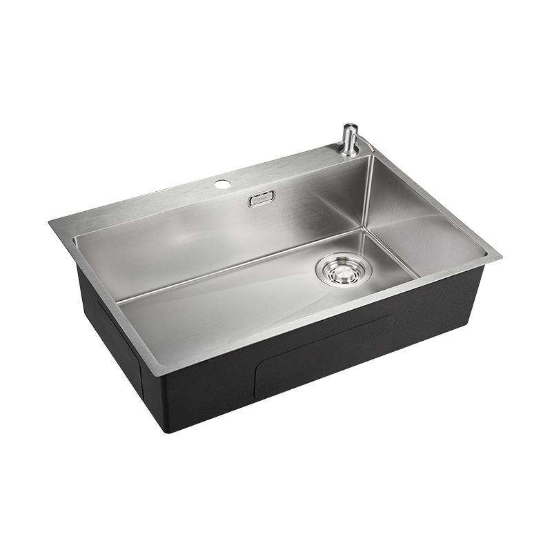 Мойка кухонная Emar EMB-660(TOP) PVD Matt Gold, золото