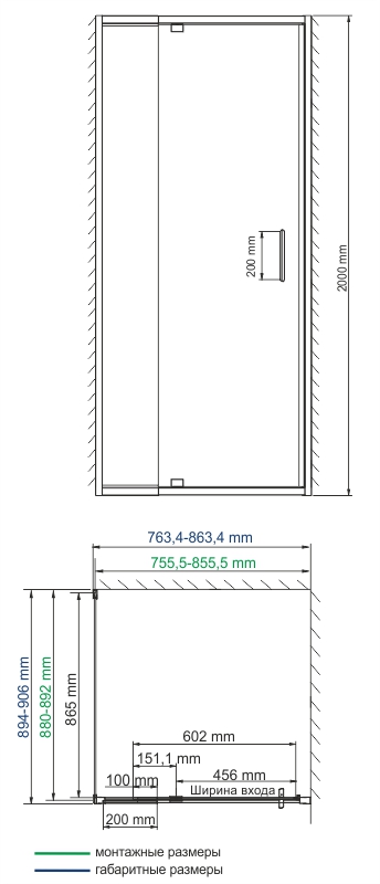 Душевой уголок WasserKraft 48P28