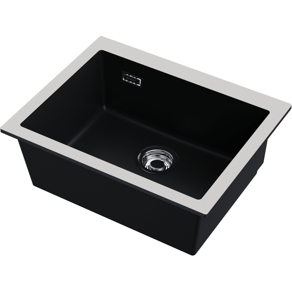 Мойка Omoikiri Omishima 60-U-BL Matt Natceramic,черный, арт. 4997513