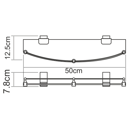 Полка WasserKraft 6044
