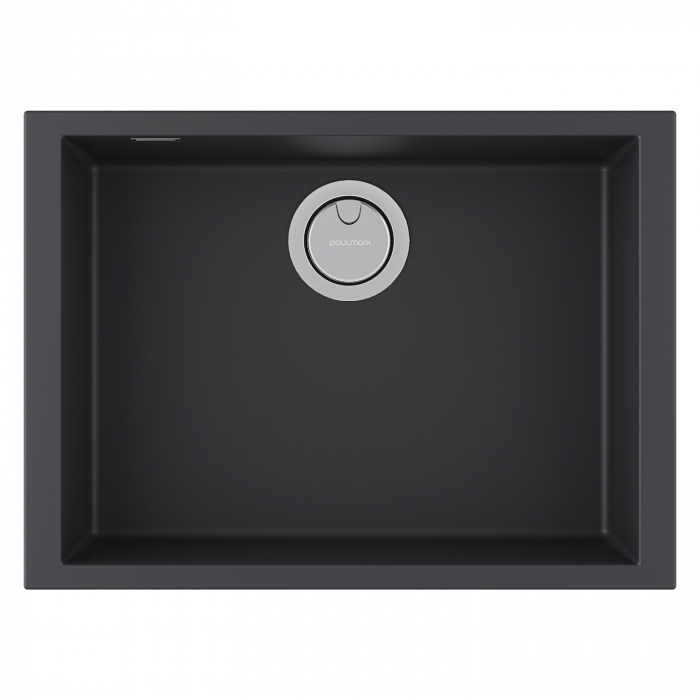 Кухонная мойка Paulmark NEO CLASSIC 60, ACRYSTONE, PM966044-AN, ANTRACITE, 600х440 мм