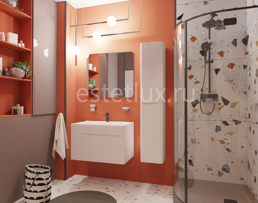 Комплект мебели ESTET Kare Luxe 800х450 подвесной 1 ящик (ШхГхВ) 798х446х475