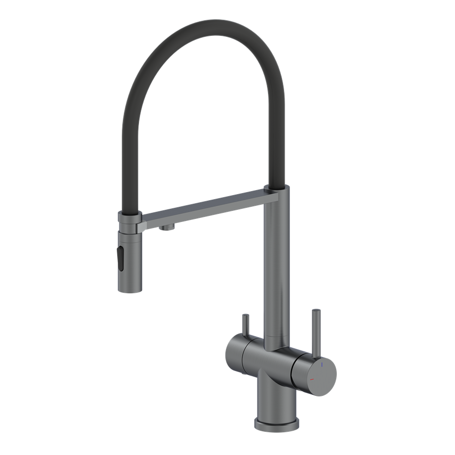 Смеситель для кухни с гибким изливом ALTROBAGNO Флуссо (Flusso) 050203 GM