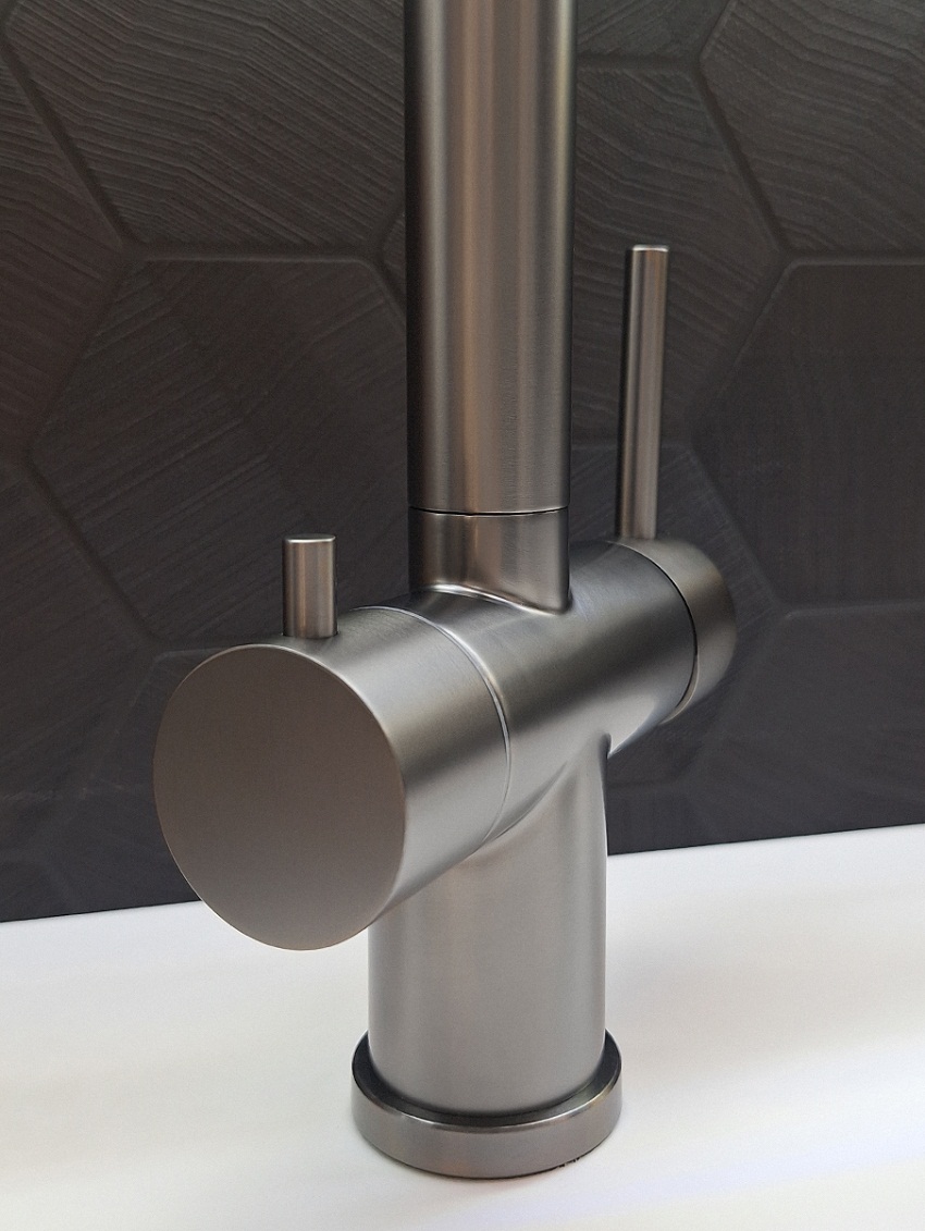 Смеситель для кухни с гибким изливом AltroBagno Flusso 050203 GrMt