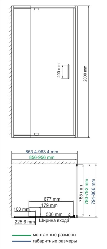 Душевой уголок WasserKraft 48P20