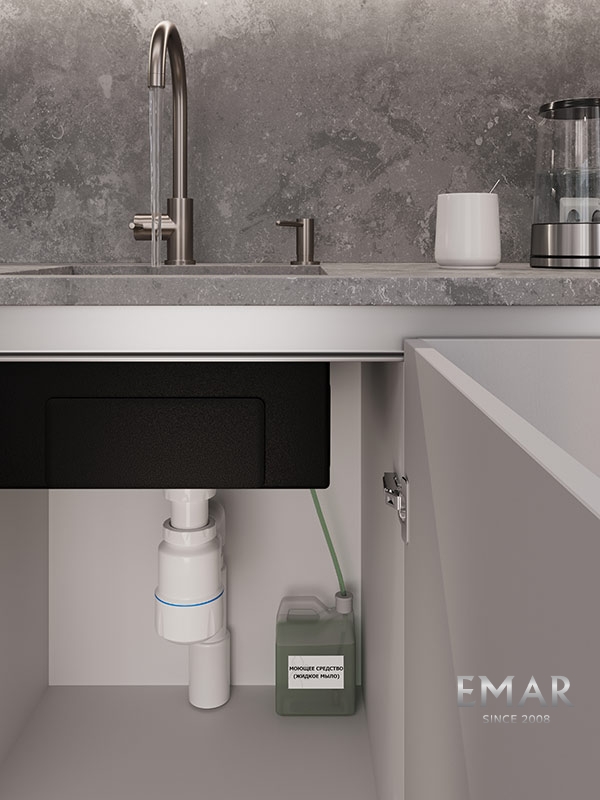 Дозатор EMAR ЕД-405D.PVD Dark графит