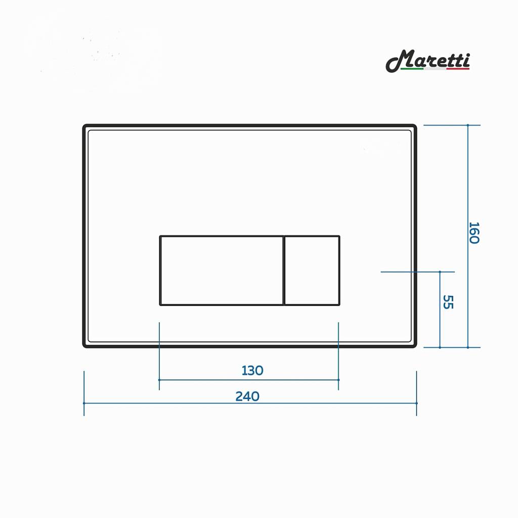 Комплект Maretti 3 в 1: унитаз UM10PBM76-844, инсталляция AC11P4534, кнопка AC12SF-740