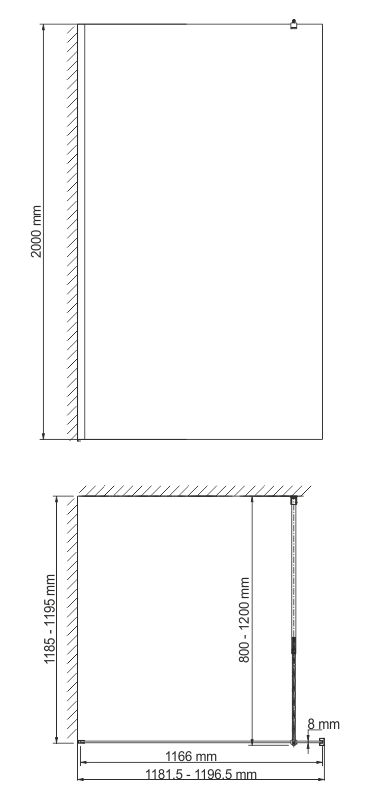 Душевая перегородка WasserKraft 28W40