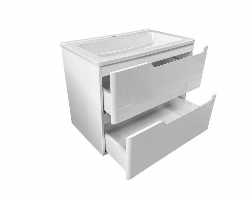 Комплект мебели ESTET Kare Luxe 800х450 подвесной 2 ящика (ШхГхВ) 798х446х607
