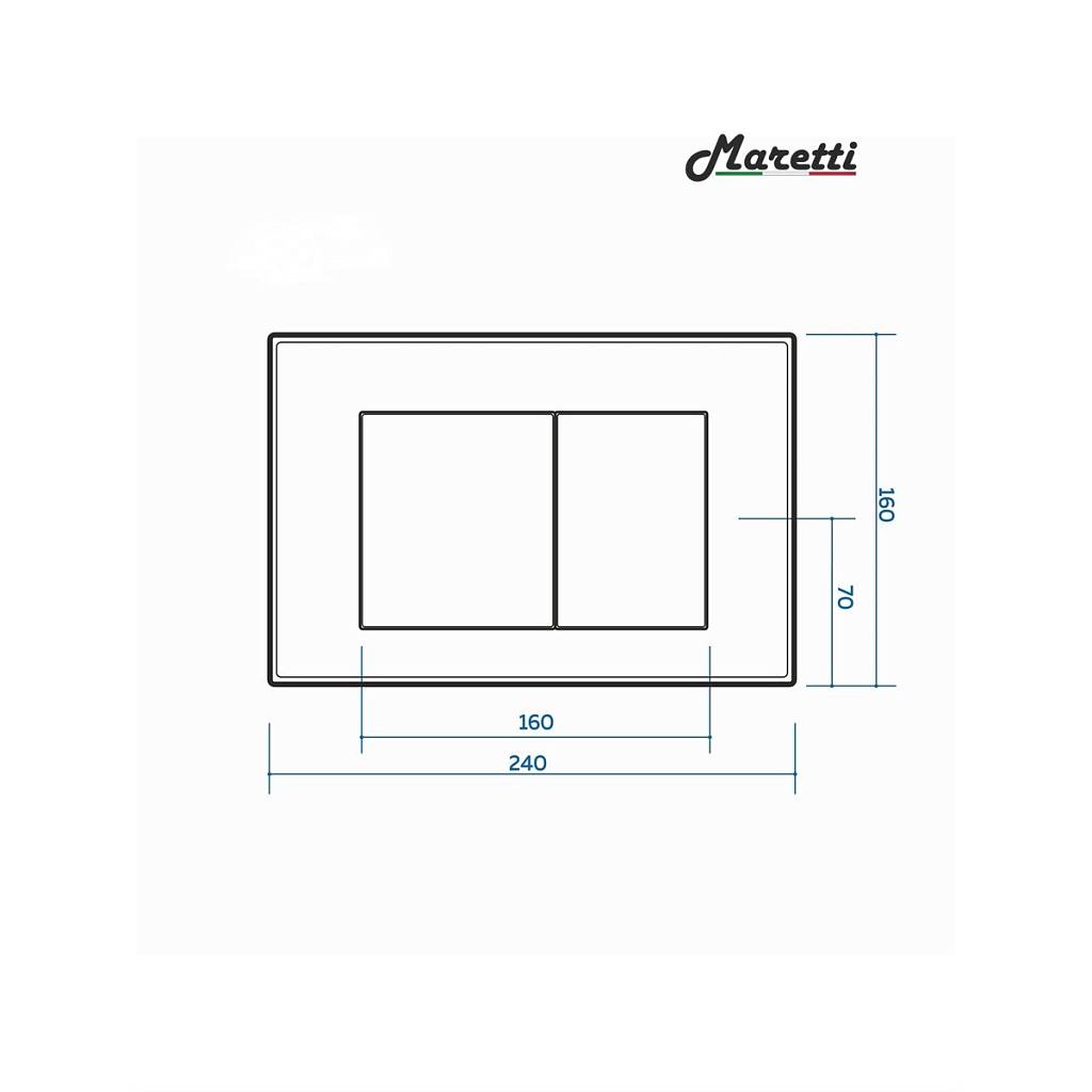 Комплект Maretti 3 в 1: унитаз CA10PBM29-844, инсталляция AC11P4534, кнопка AC12SF-015