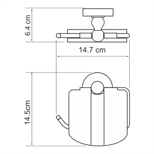 Держатель туалетной бумаги WasserKraft 6925
