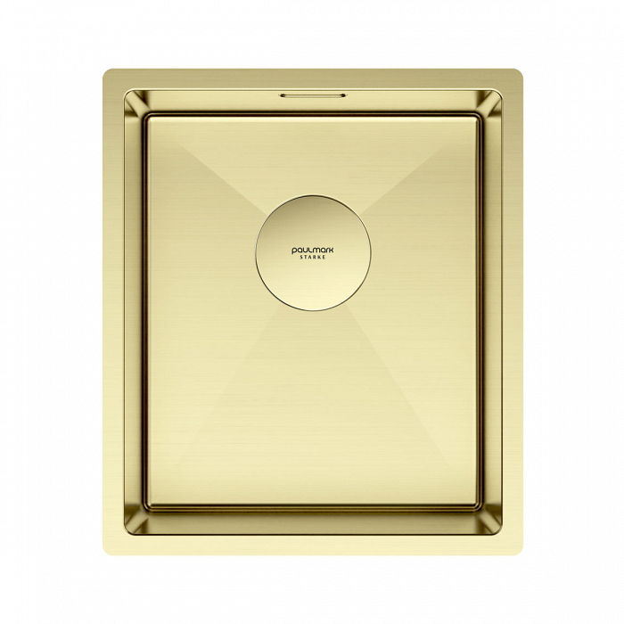 Мойка кухонная Paulmark NEXT 38 UNI, PM213844-LG, светлое золото, 380х440мм 1,2мм