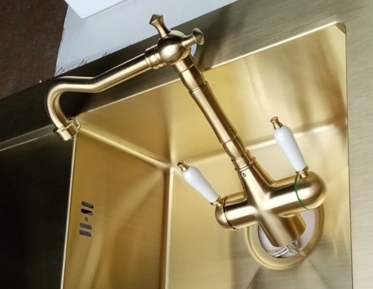 Смеситель Seaman Visconti SSL-7517-Light Gold светлое золото