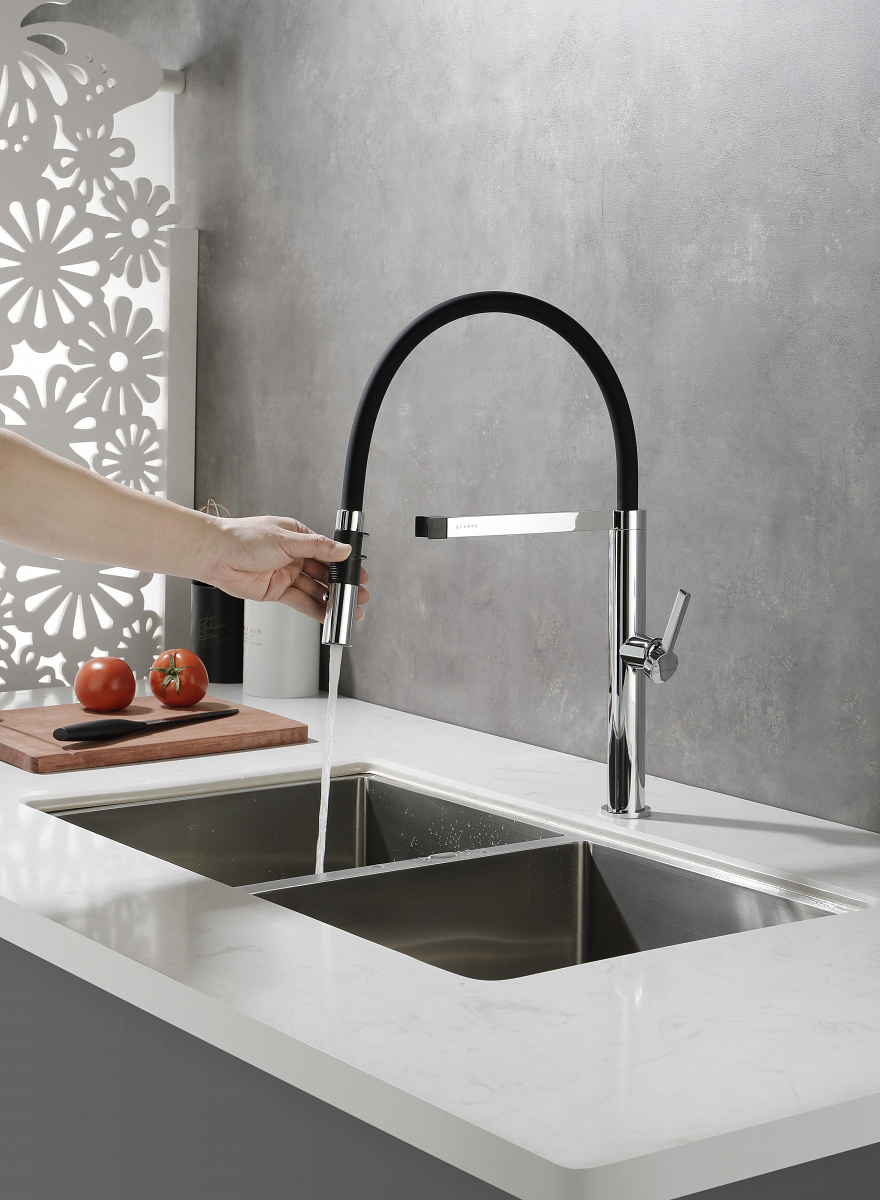Смеситель для кухни Paulmark LEADER, хром, Le214101-CR