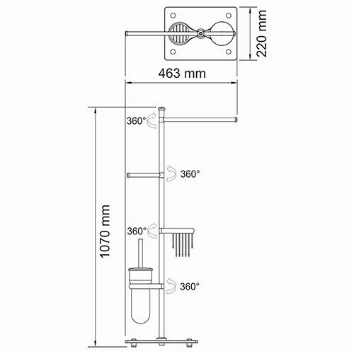 Стойка / Набор держателей WasserKraft 1248