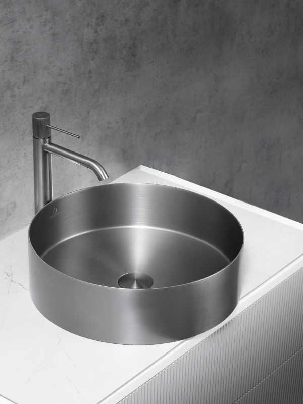 Раковина AltroBagno Luna 001002 MtGr из нержавеющей стали