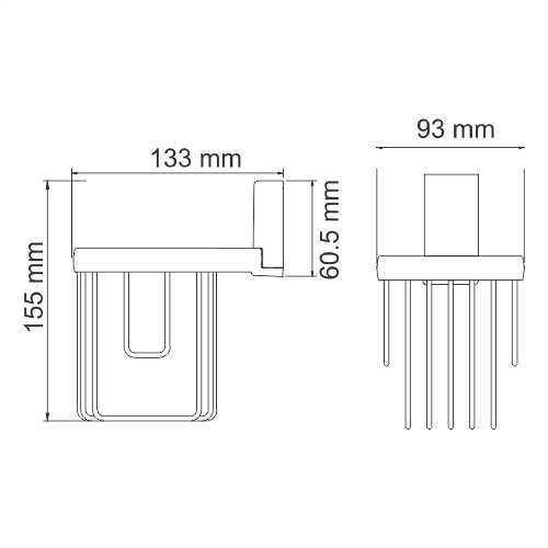 WasserKRAFT Lopau K-6045 Держатель освежителя