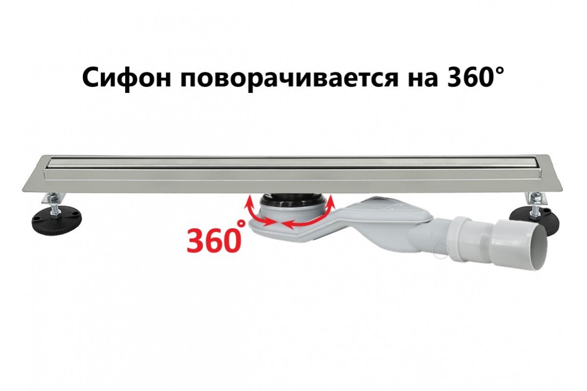 Душевой трап ALMAes Bajo хром 500 мм