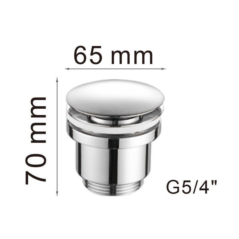 Донный клапан Haiba HB64-7, черный