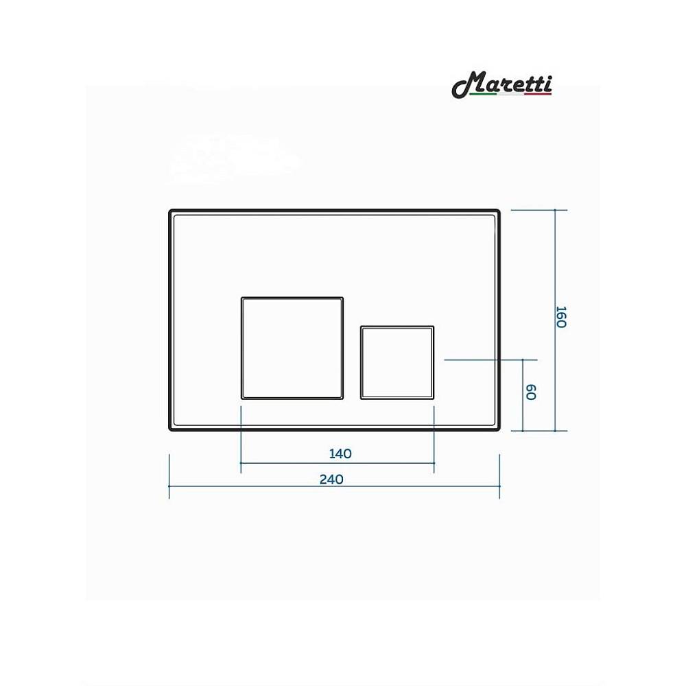 Комплект Maretti 3 в 1: унитаз CA10PBM29-844, инсталляция AC11P5211, кнопка AC12KA-740
