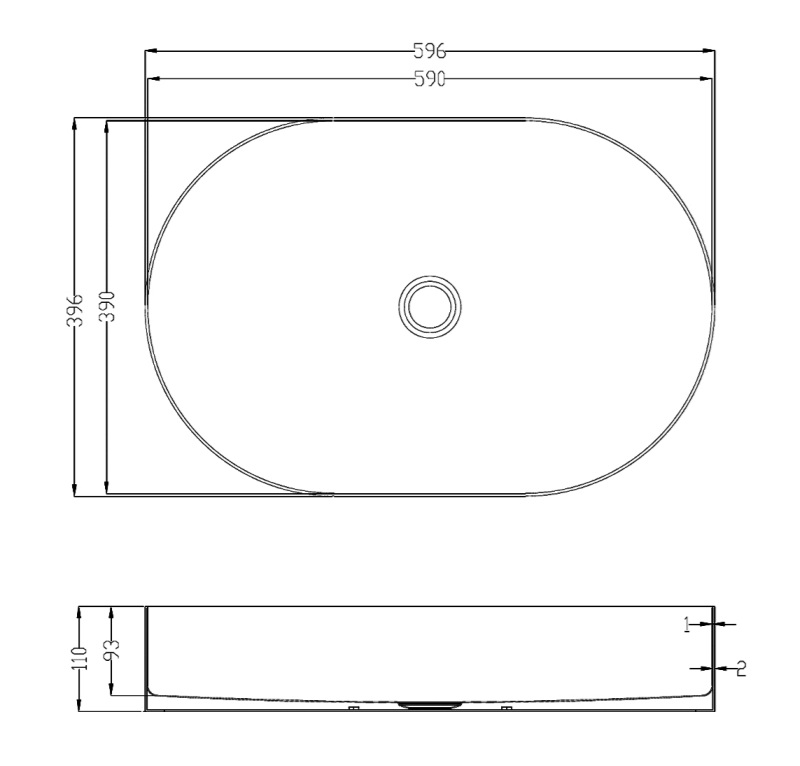 Раковина AltroBagno Eterno 001026 MtGr из нержавеющей стали
