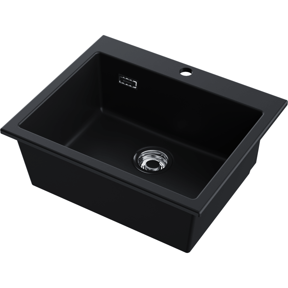 Мойка Omoikiri Omishima 60-BL Matt Natceramic/черный, арт. 4997480
