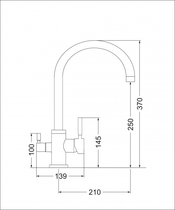 Смеситель кухонный EMAR 3007.9 Алмаз, смеситель кух.