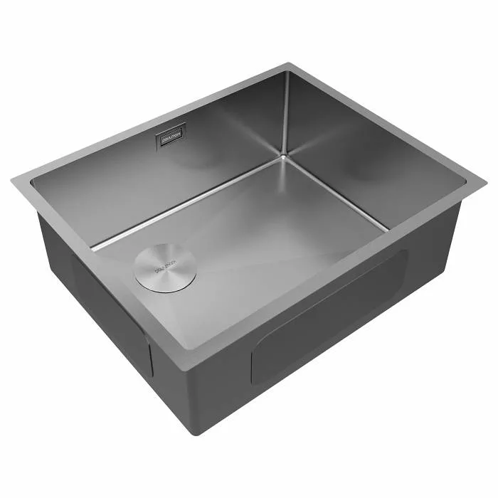 Мойка кухонная Paulmark NEXT-SKEW 54-L UNI, брашированная сталь, 540х440мм, PM885444-L-BS