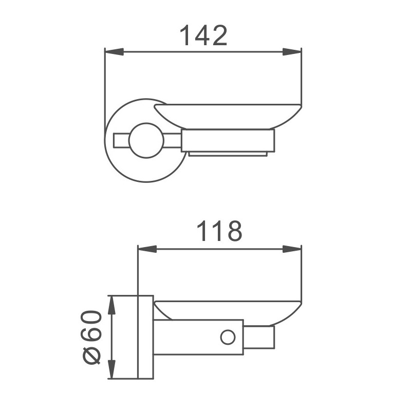 Мыльница Haiba HB8302, сталь