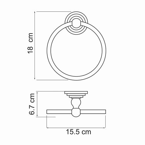 Держатель полотенец WasserKraft 7360