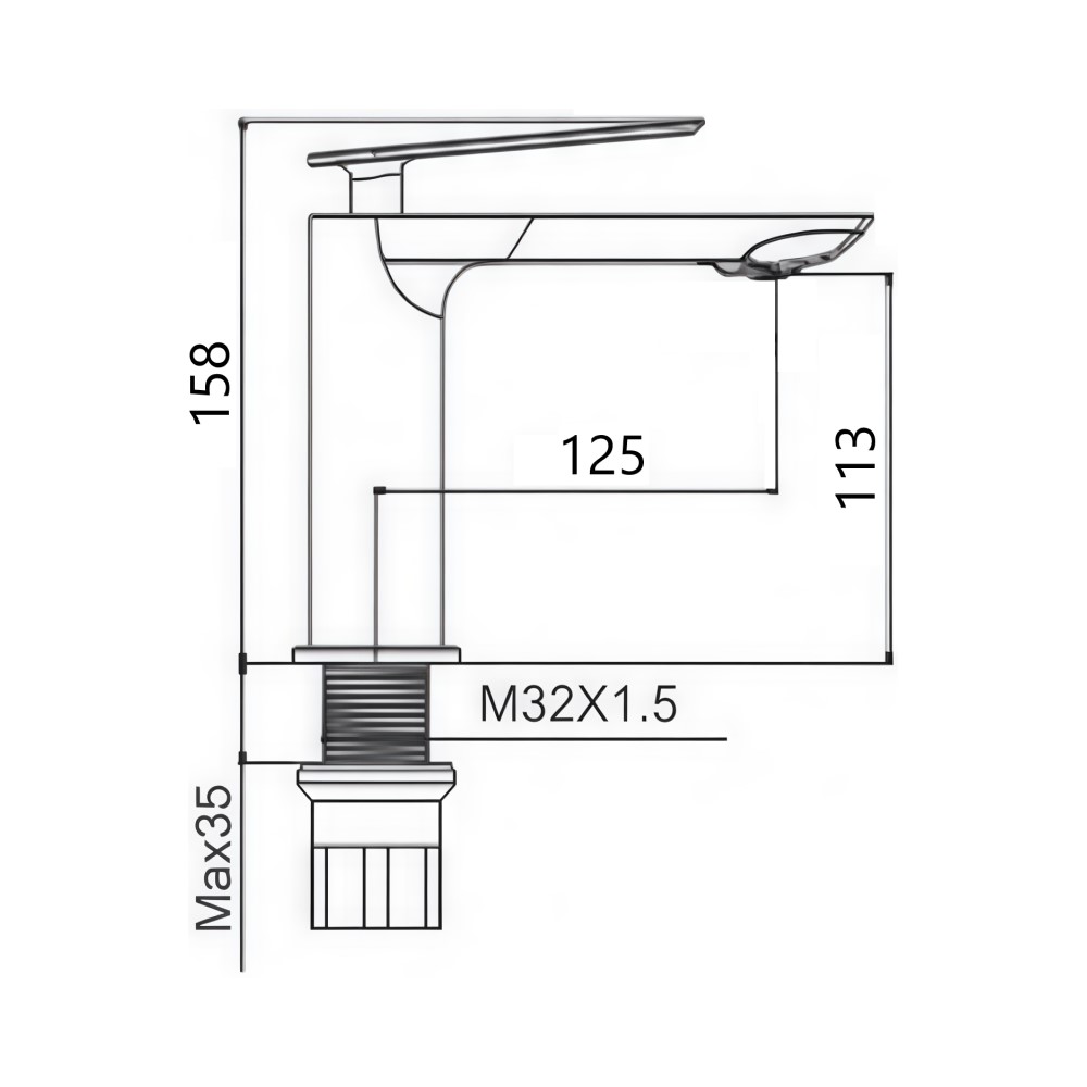 Смеситель для раковины Maretti Campanella CP32RF847, золотой сатин