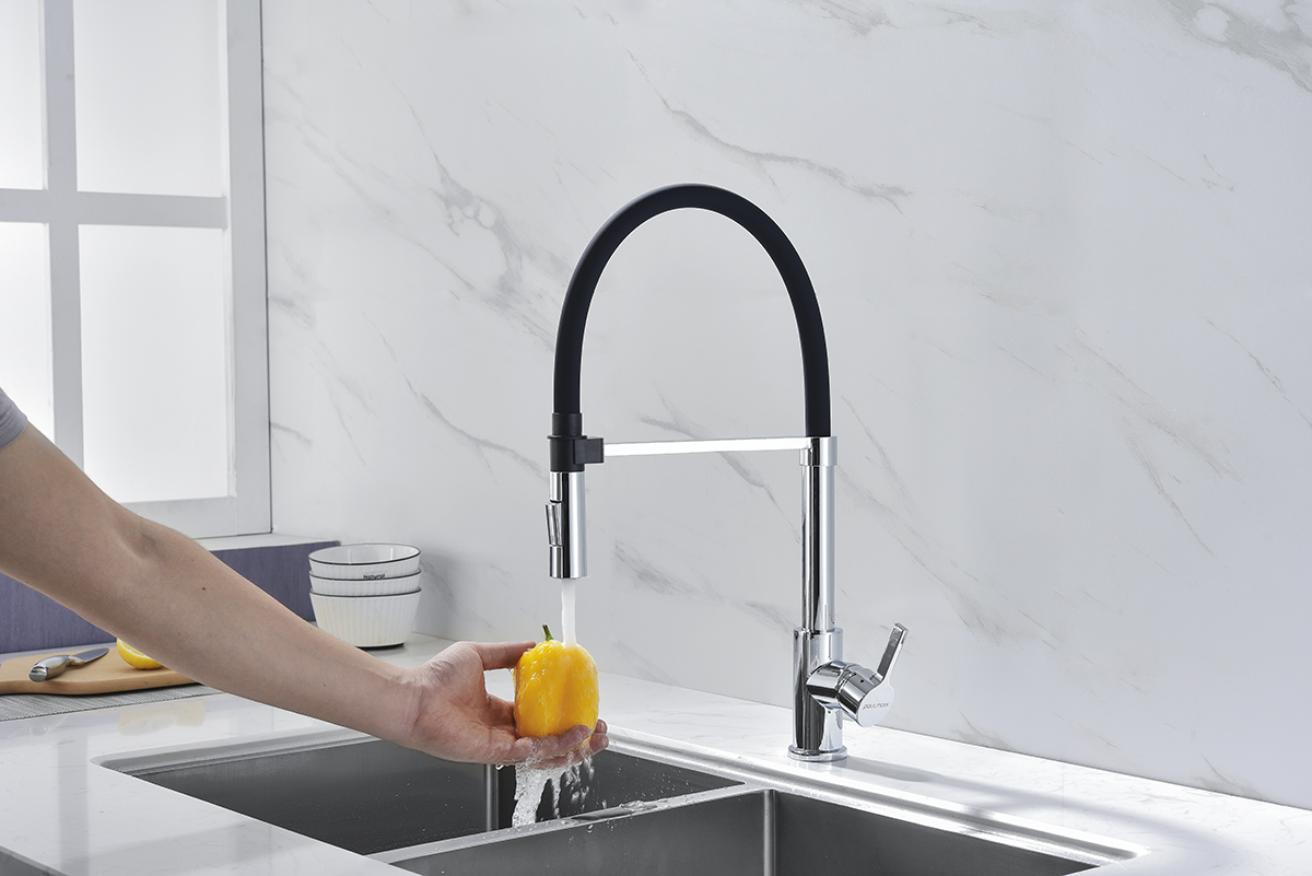 Смеситель для кухни Paulmark HALT, хром, Ha214021-CR