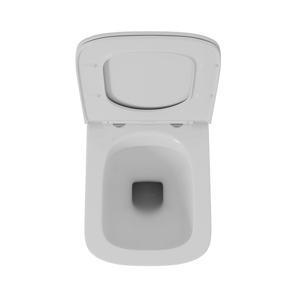 Унитаз подвесной безободковый D&K Quadro DT1516016, белый