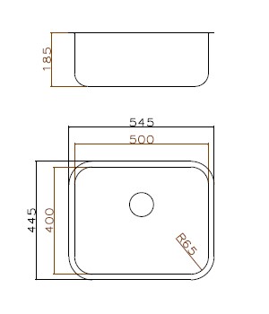 Кухонная мойка Grandex Aqua SELECT 54