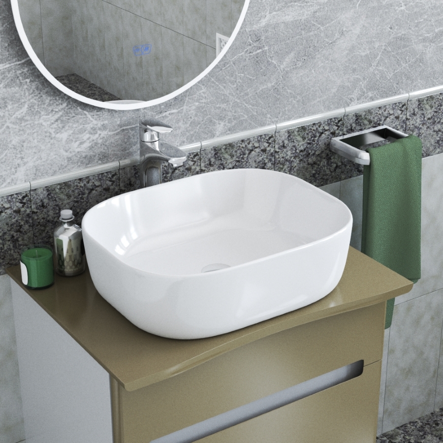 Раковина чаша Maretti FL13NS25-844, белая