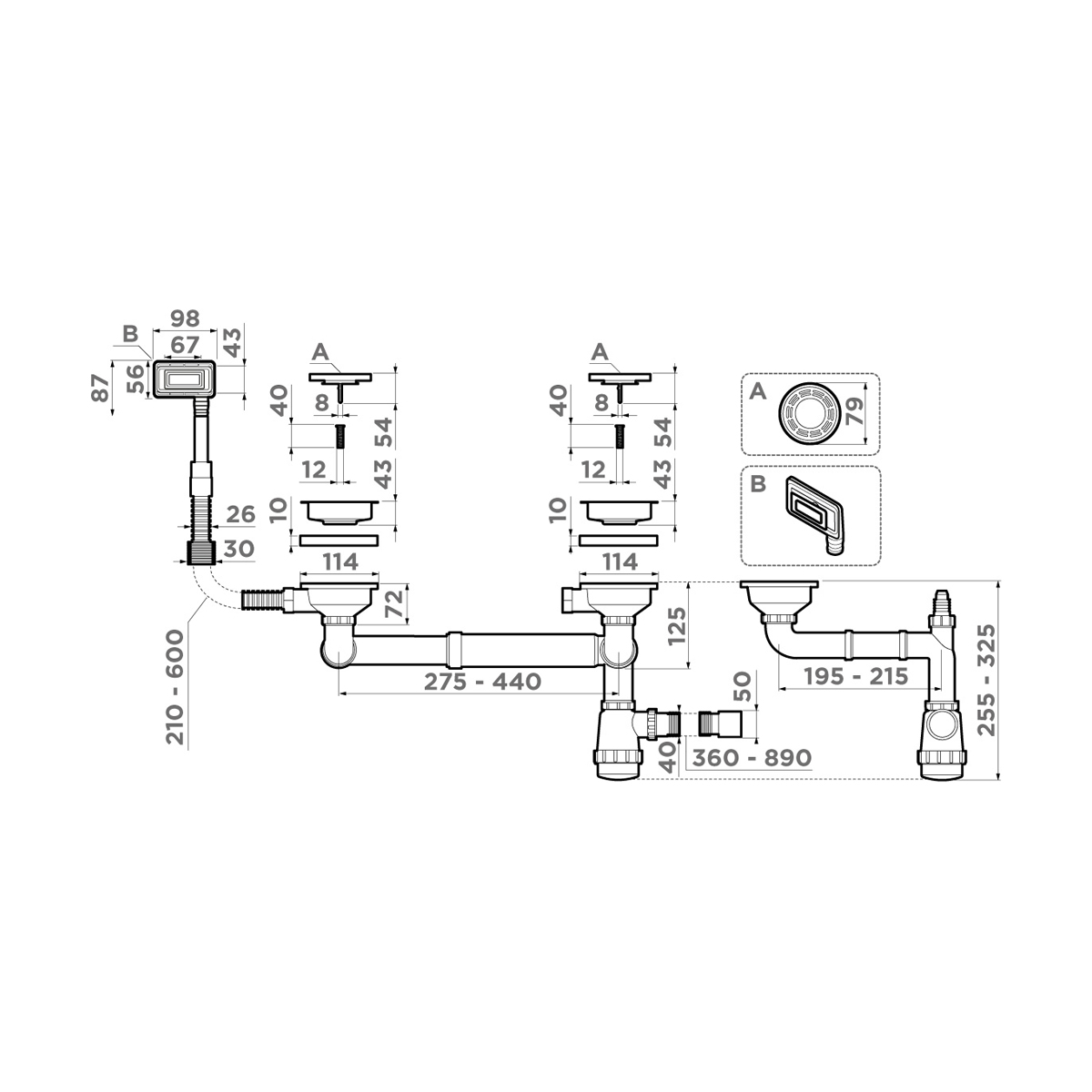 Арматура Omoikiri WK-1.5-UN-IN, арт. 4956778